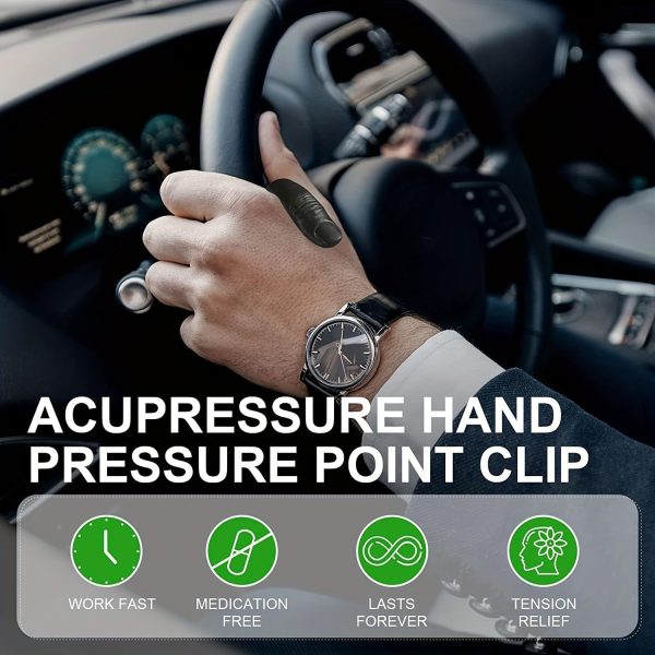 Acupressure Hand Point Clip – Headache, Stress, Tension & Migraine Relief Tool