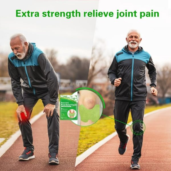 Natural Herbal Knee Pain Relief Patches – Deep Heat Therapy (12 Pcs Pack) - قدرتی جڑی بوٹیوں والے گھٹنے کے درد کے پیچ – ڈیپ ہیٹ تھراپی (12 عدد کا پیک)