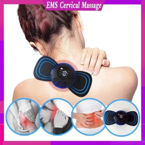 Mini Electric EMS Massager Patch – Portable Pain Relief for Neck, Back & Body - پورٹیبل ای ایم ایس منی الیکٹرک مساجر پیچ – گردن، کمر، بازو اور پورے جسم کے درد سے نجات