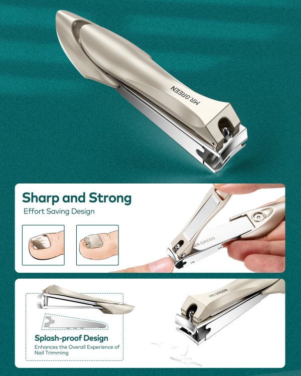 10 in 1 Manicure & Pedicure Kit – Stainless Steel Nail Clippers & Grooming Tools for Hands, Feet & Face with Travel Case