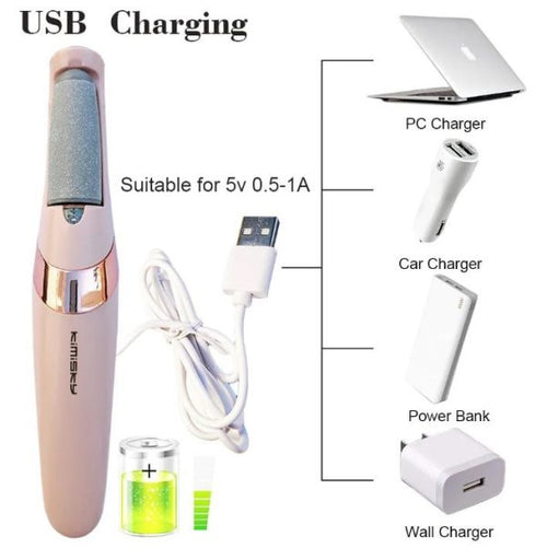 Electric Rechargeable Foot Filer – Easy Callus Remover for Smooth & Soft Feet at Home - الیکٹرک ریچارج ایبل فوٹ فائلر – نرم و خوبصورت پاؤں کیلئے